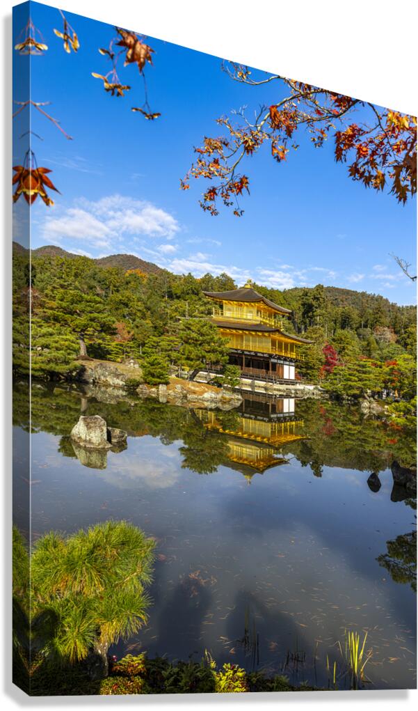 background of Kinkakuji temple  Canvas Print