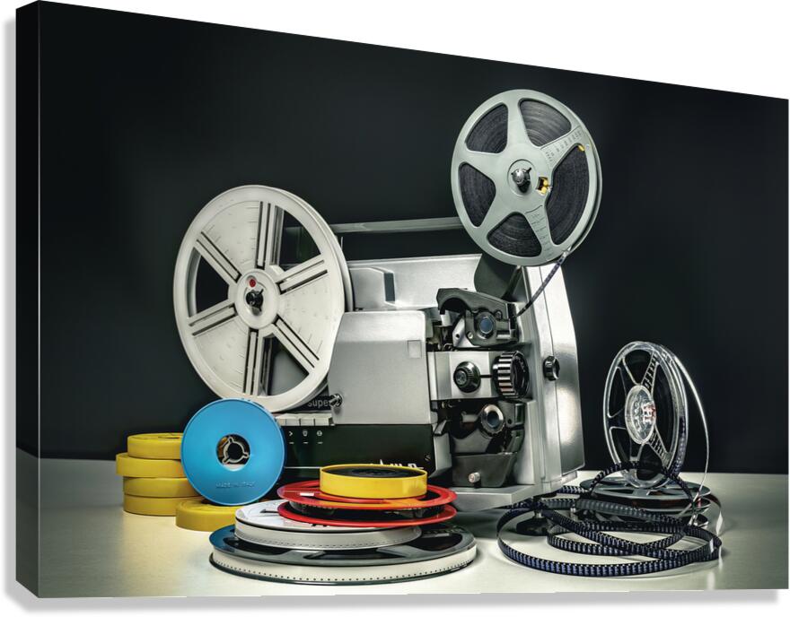 old 8mm film projector  Canvas Print
