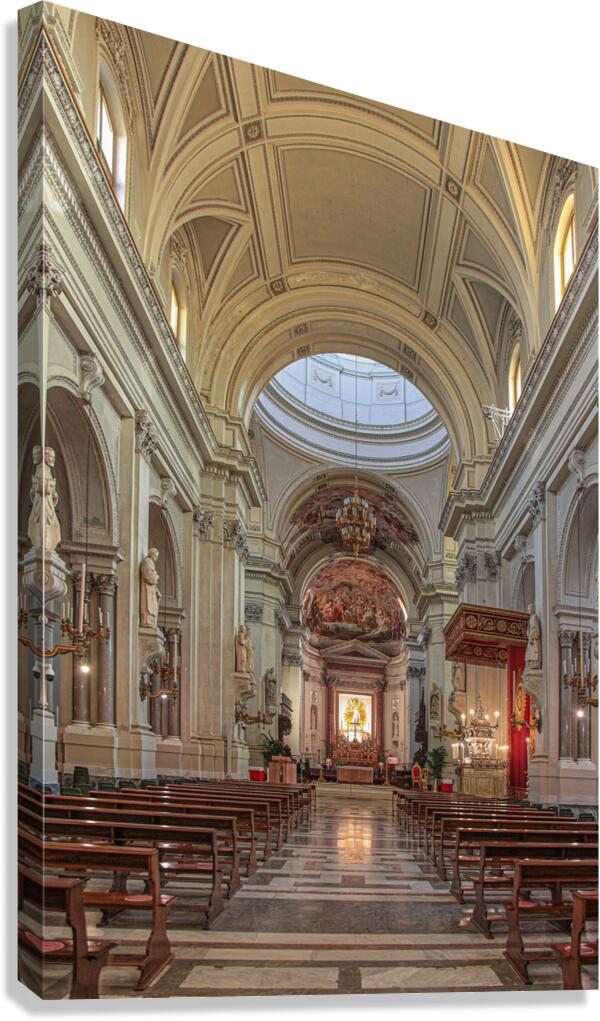 Palermo cathedral interior. by Gualtiero Boffi Wall Art