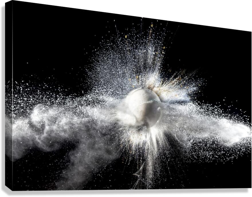real explosion background Canvas Print