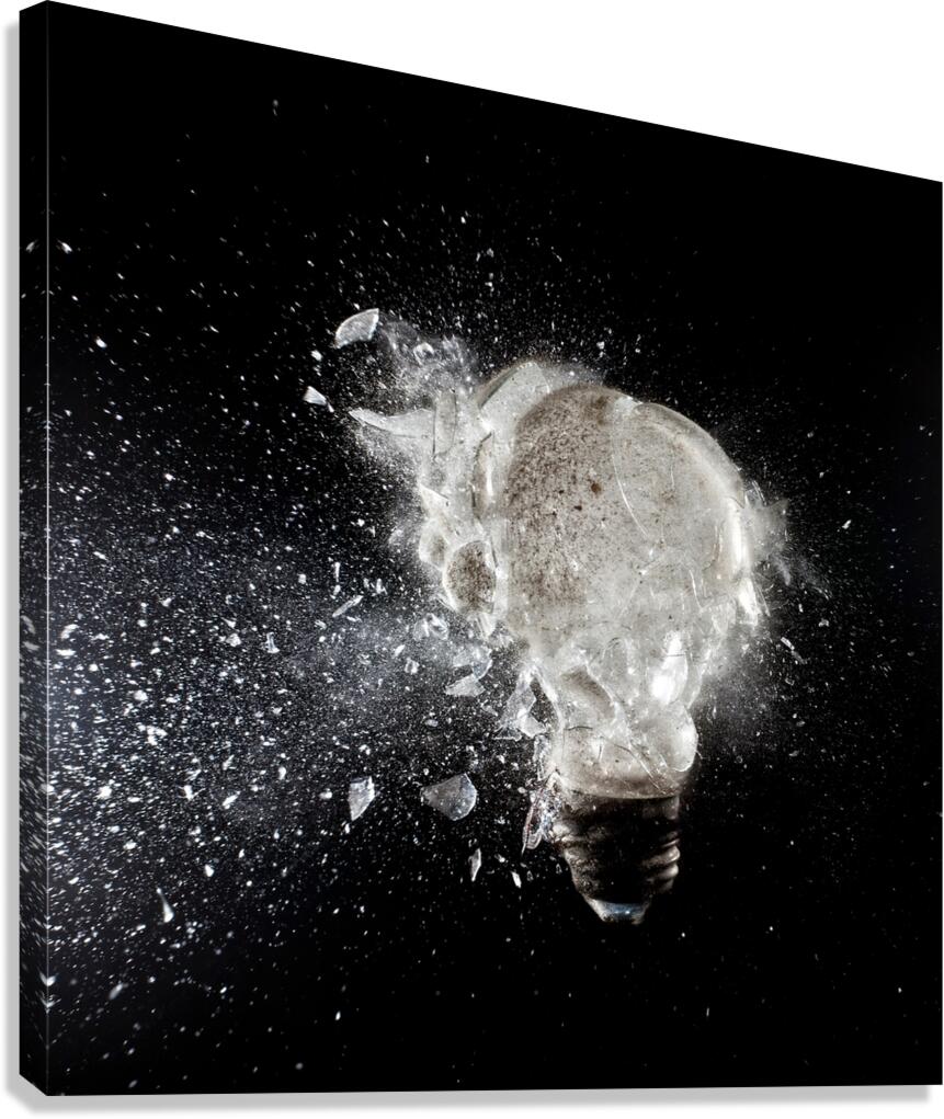 bulb explosion Canvas Print
