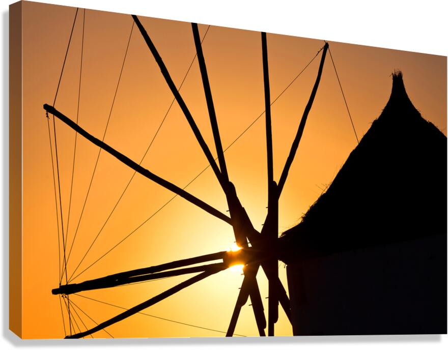 oia mill Canvas Print