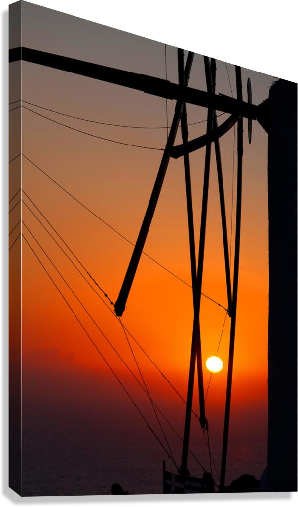 oia mill Canvas Print