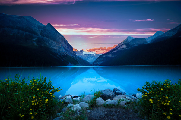 Crystal blue lake Print