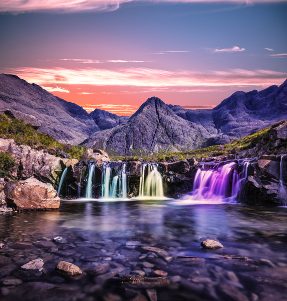 colorfull falls by Vibrant Canvases