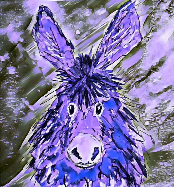 Clarence in Purple Print