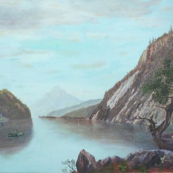 Thomas Cole Sketching Lake George  1