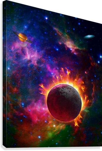 Fire Planet Canvas Print
