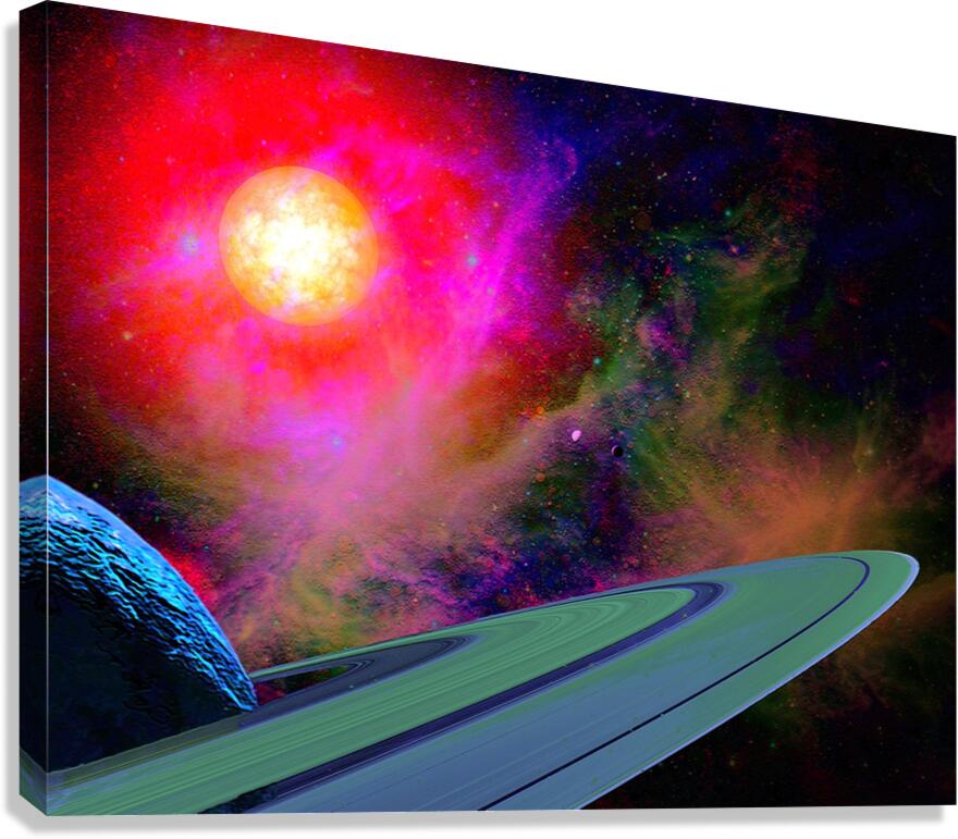 Ringed Planet Canvas Print