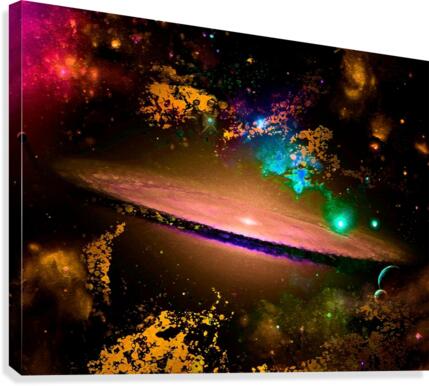 Brown Galaxy Canvas Print