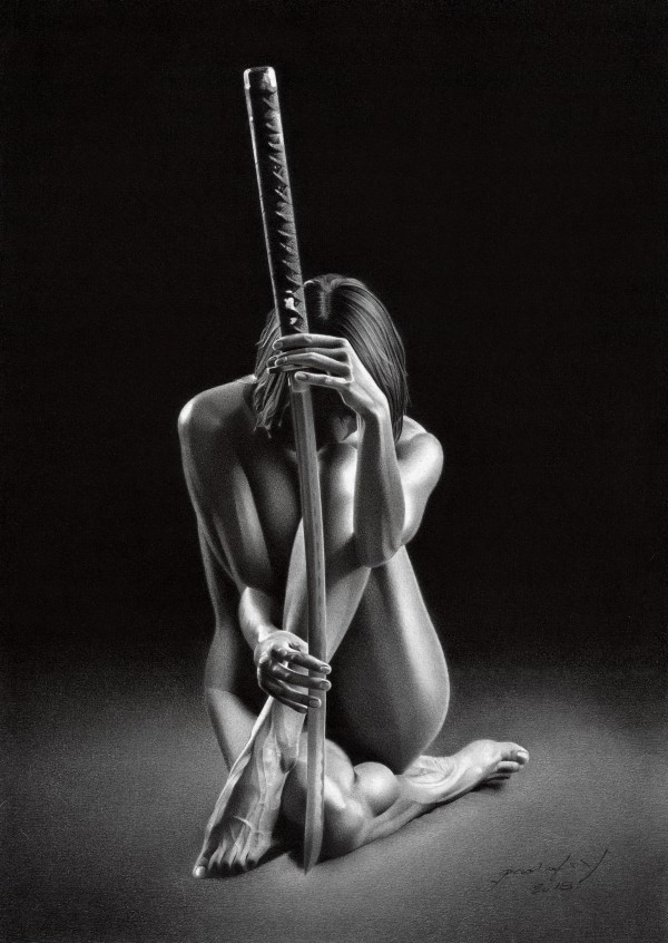 GIRL WITH KATANA by Miro Gradinscak