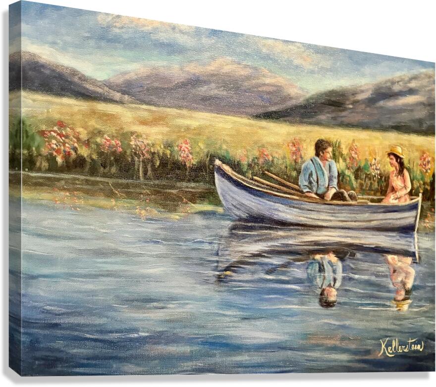 Douce romance Canvas Print