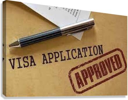 Visa Application Canvas Print