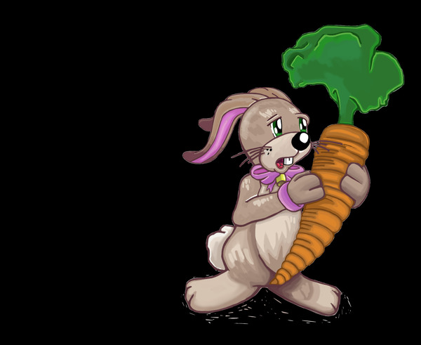 RabbitwithCarrot Print