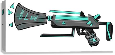 BlueWeapon Canvas Print