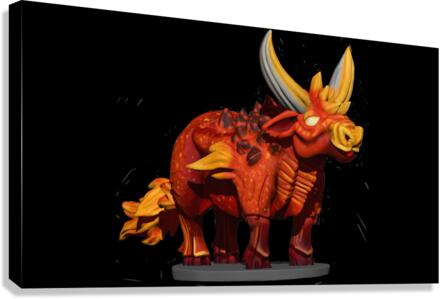 FireBull1 Canvas Print