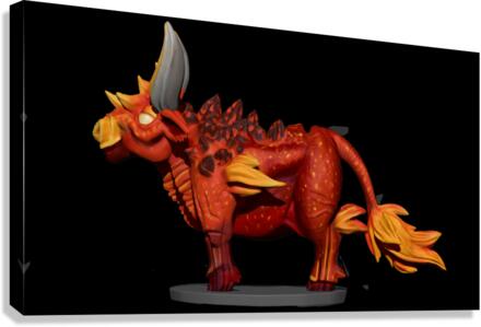 FireBull5 Canvas Print