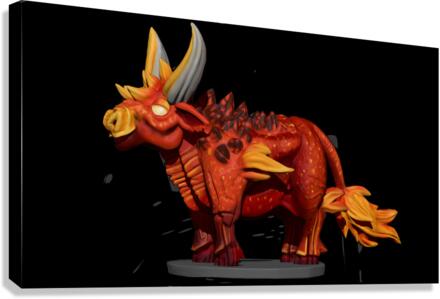 FireBull6 Canvas Print