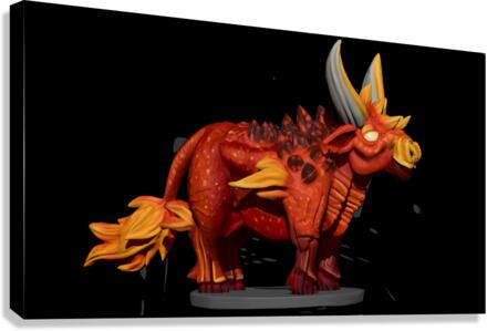 FireBull3 Canvas Print