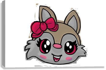 Kitty Face Canvas Print