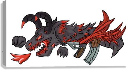 RedDragonGun Canvas Print