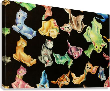 CatPattern Canvas Print