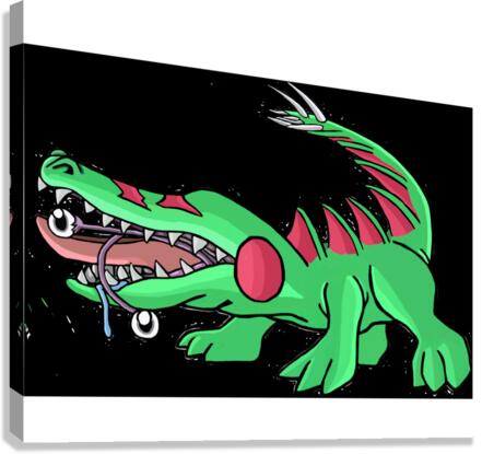 Crocodilas Canvas Print