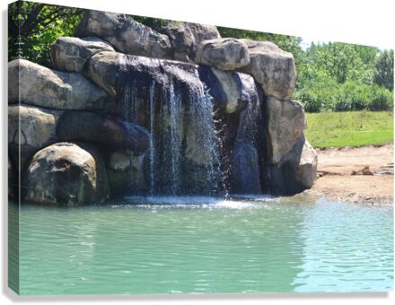 Rock Waterfall Canvas Print