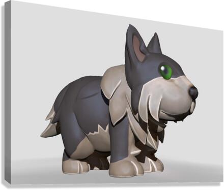 GreyDog Canvas Print