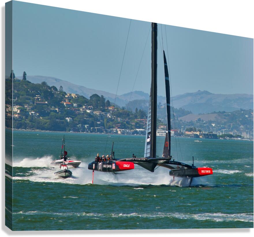 Americas Cup USA vs New Zealand 03 Canvas Print