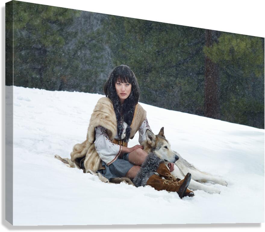 Wolf Woman Canvas Print