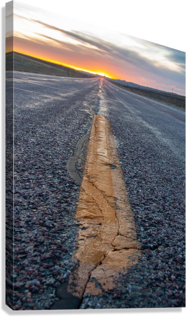 Sunset Drive Canvas Print