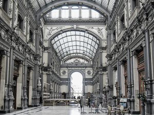 Gallery Umberto I  in Naples Italy