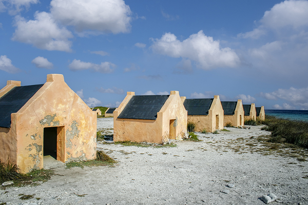 Historical slave houses on Bonaire Print