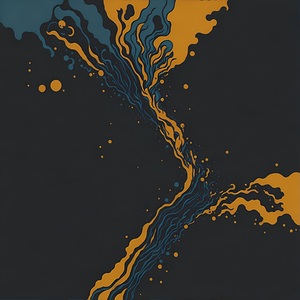 abstract liquid paint dynamic