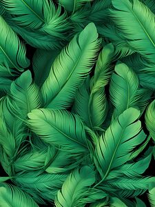 feathers green feathers plumage seamless green fe