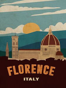 florence italy city architecture art digital