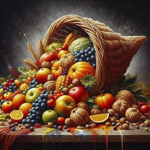 fruit grape apple nut orange food