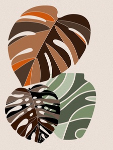 monstera leaves plants simple minimalist backgrou 1708619751.6874