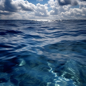 water ocean waves sunshine clouds nature seascape