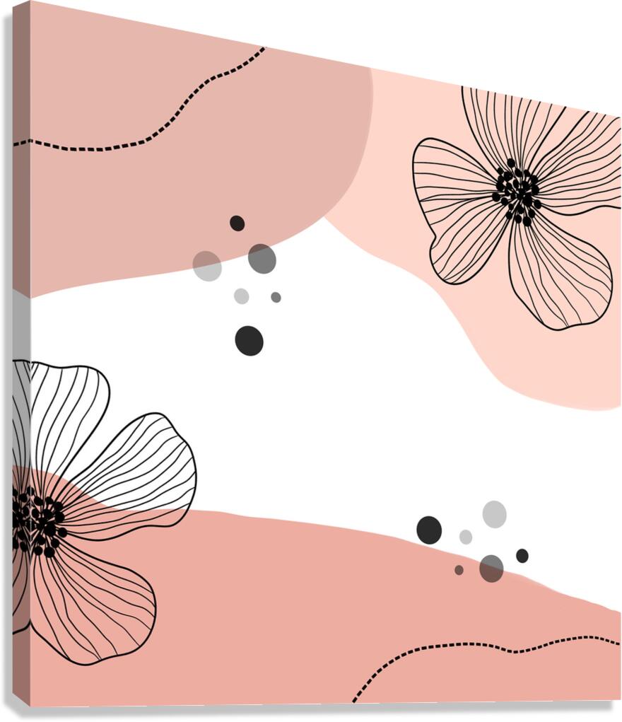 floral art nature pattern floral background desig Canvas Print