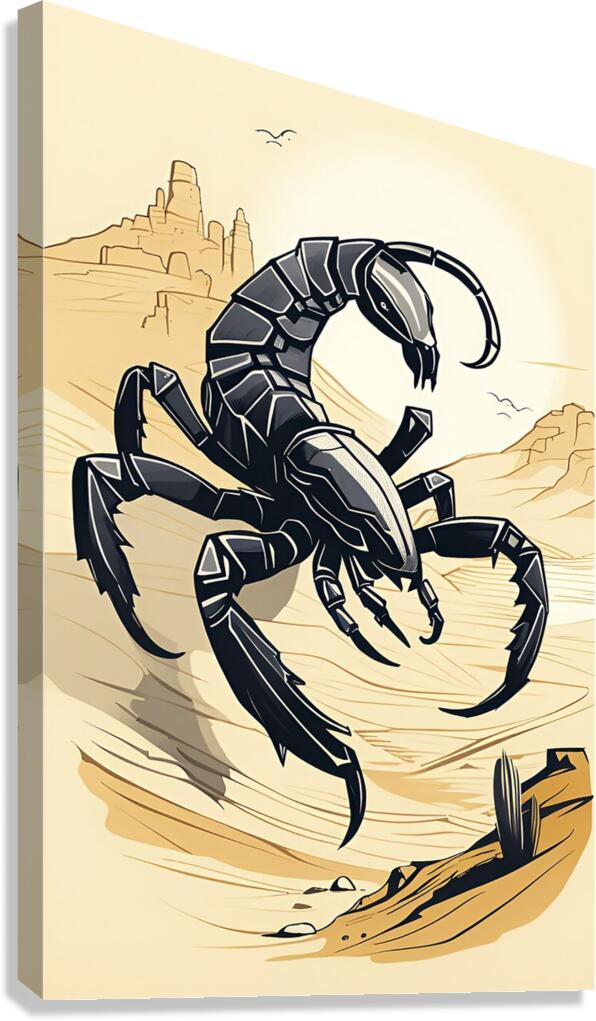 scorpion nature arachnid animal venomous poisonou Canvas Print
