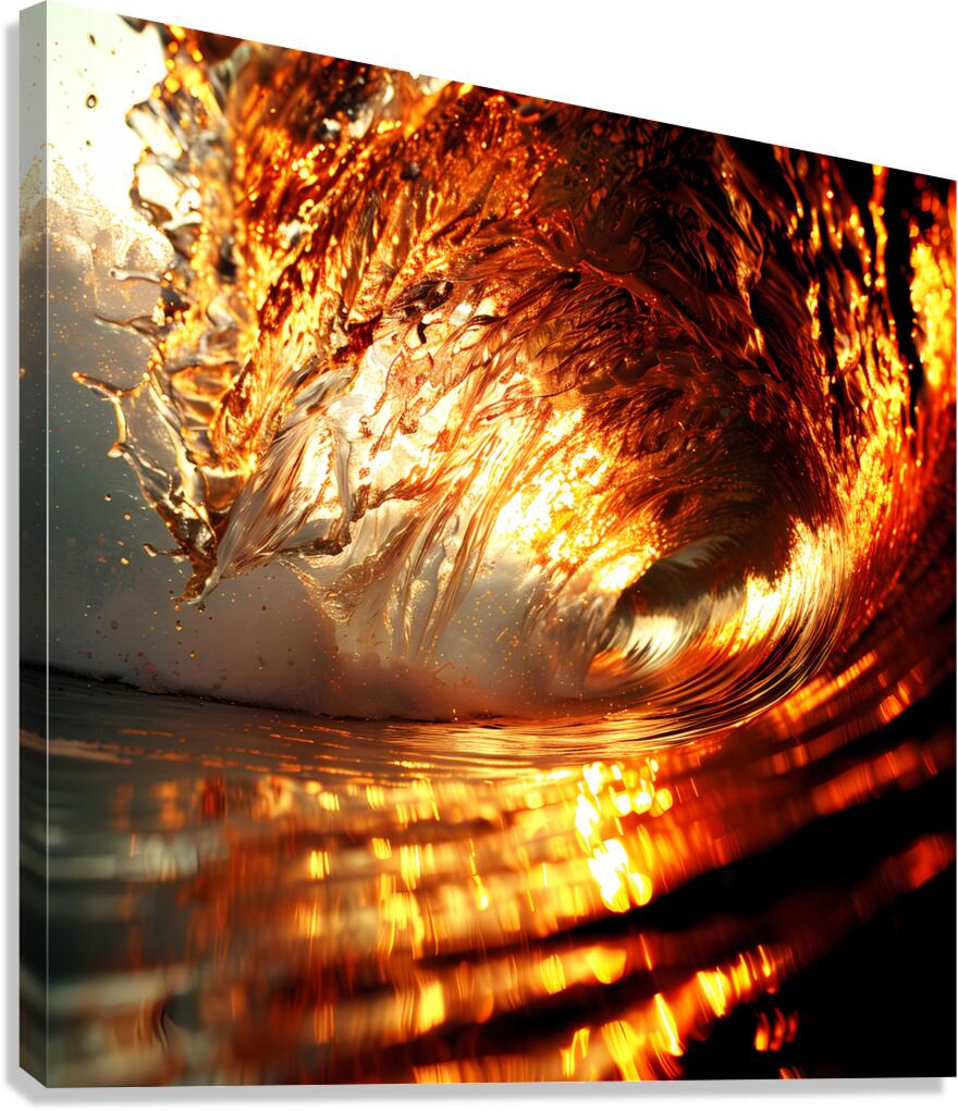 wave art mood water sea beach Canvas Print
