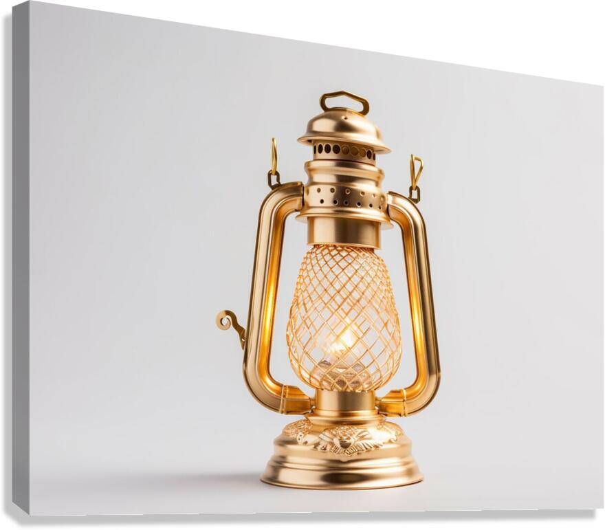 lantern vintage light lamp old fashioned antique Canvas Print
