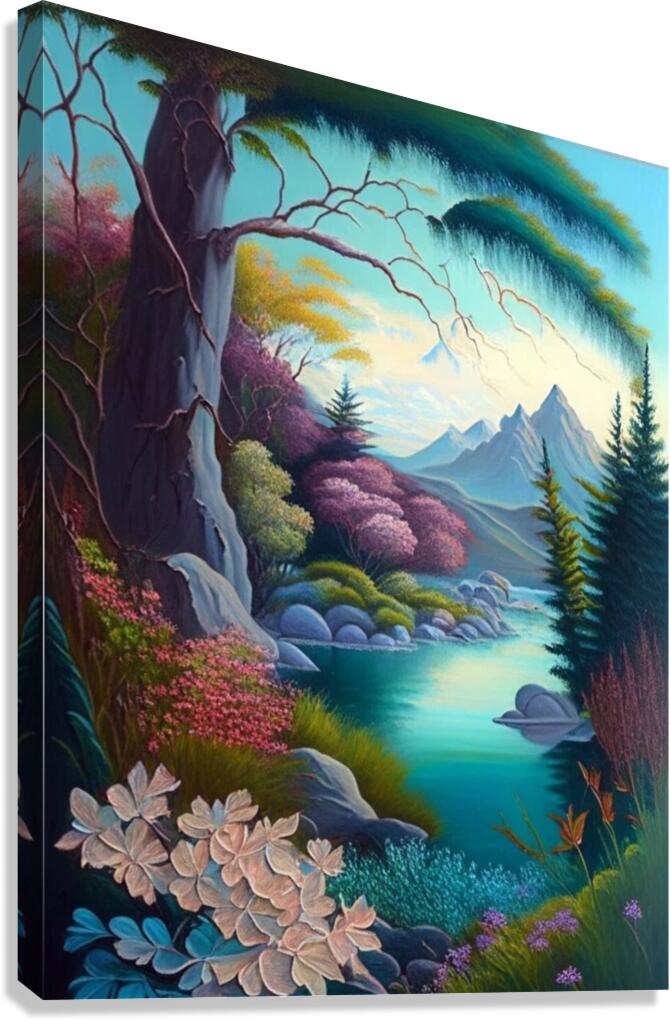 nature art painting drawing natural image colors Canvas Print