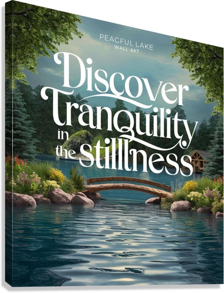 the tranquility stillness Canvas Print
