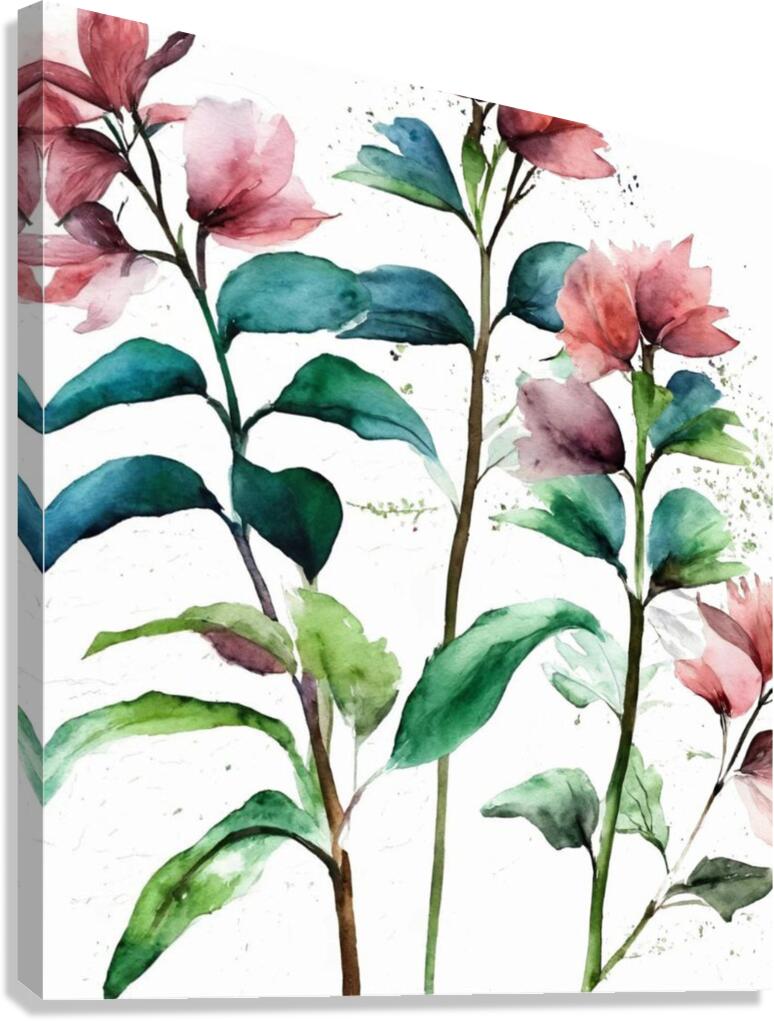 Summer collect pink roses Canvas Print