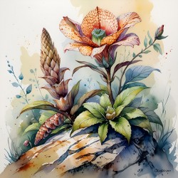 Botanical Wonders on Rocky Ground