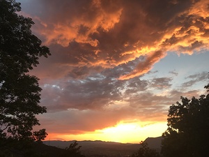 Sunset colors