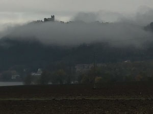 Castle in the fog